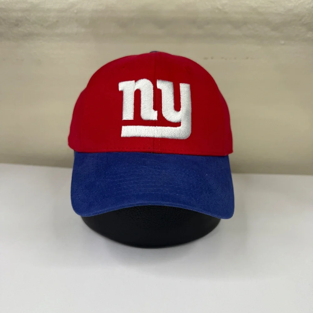 New York Giants Hat Cap Mens One Size Red NFL Football Hook Loop Outdoor Sport